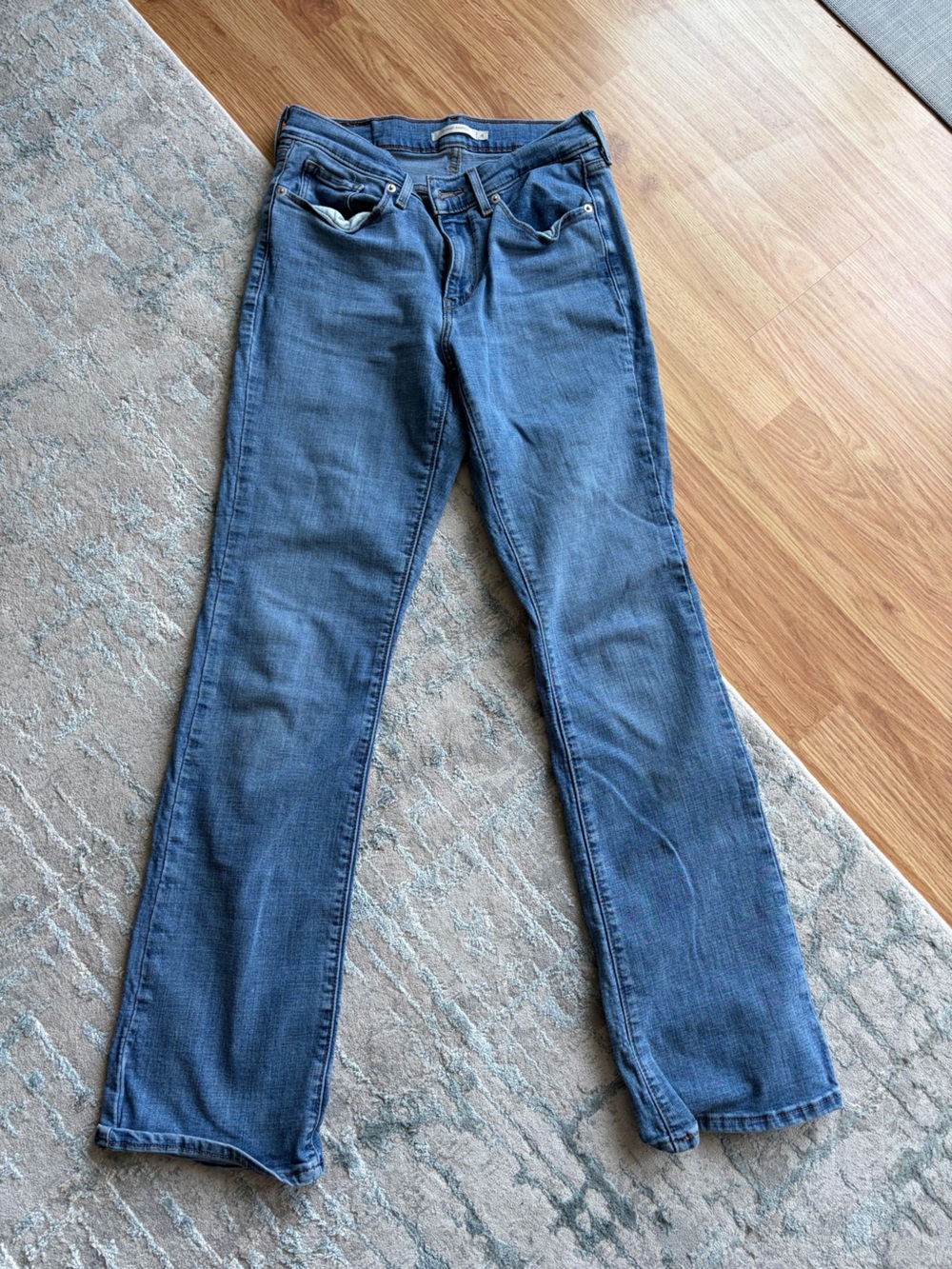 Levi's Blue Straight-Leg Jeans